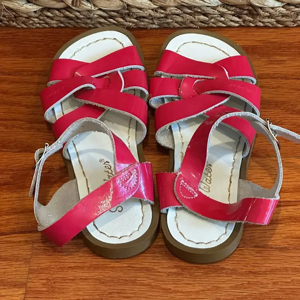 Salt Water Sandals sz 12 Pink Saltwater Sandals Fisherman Sandals